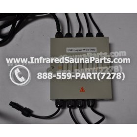 COMPLETE CONTROL POWER BOX 110V / 120V - COMPLETE CONTROL POWER BOX 110V / 120V DELUXE INFRARED SAUNA WITH 8 HEATER PLUGS v1 1