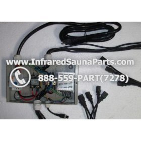 COMPLETE CONTROL POWER BOX 220V / 240V - COMPLETE CONTROL POWER BOX 220V / 240V FED INTL. INFRARED SAUNA WITH 8 FEMALE PLUGS 3